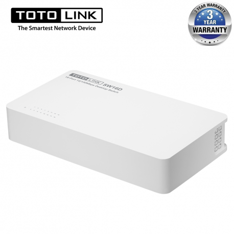 Totolink SW16D 16-Port 10/100Mbps Desktop Switch
