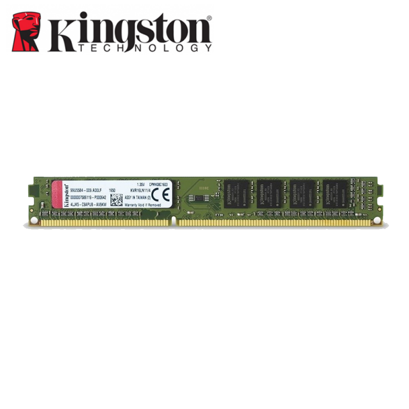 undskylde Distraktion Muldyr Kingston 4GB/8GB 1600MHz DDR3 Non-ECC CL11 1.35V DIMM Ram : NB PLAZA