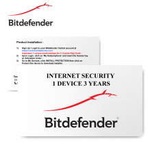 Bitdefender Internet Security 2020 1 Device 3 Years - E-Card