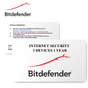 Bitdefender Internet Security 3 Devices 1 Year - E-Card