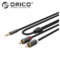Orico AM‐MRC1‐20 3.5mm to Dual RCA Ports Audio Cables