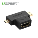 UGREEN 20144 2 in 1 Mini / Micro HDMI Male to Female Adapter