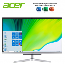 Acer Aspire C24420-3150W10 23.8" FHD All-In-One Desktop PC ( Athlon 3150U, 4GB, 256GB SSD, ATI, W10, HS )