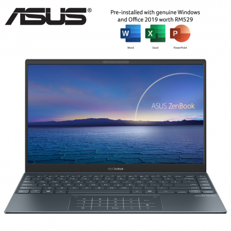 Asus ZenBook 13 UX325J-AEG3255TS 13.3'' FHD Laptop Pine Grey ( i5-1035G1, 8GB, 512GB SSD, Intel, W10, HS )