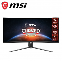 MSI MPG ARTYMIS 343CQR 34" UWQHD 165Hz Curved Gaming Monitor ( DisplayPort, HDMI, 3Yrs Warranty )