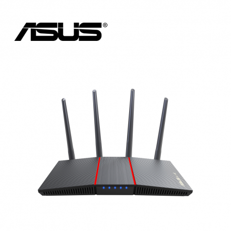 Asus Router RT-AX55 AX1800 Dual Band WiFi6 (802.11ax) AiProtection-Trend Micro AiMesh