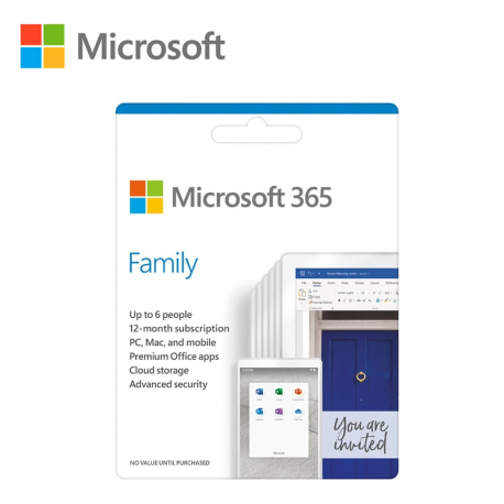 Microsoft Office 365 Family (6 User) - ESD Version (15 MONTHS)