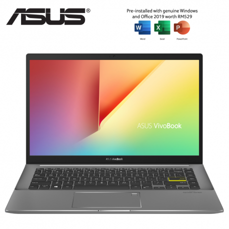 Asus VivoBook S14 S433E-AEB265TS 14'' FHD Laptop Indie Black ( i7-1165G7, 8GB, 512GB SSD, Intel, W10, HS )
