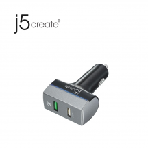 j5create JUPV20 24W 2-Port USB QC 3.0 Car Charger