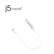 j5create JLA160W Lightning to Headphone Adapter with HQ Amplifier