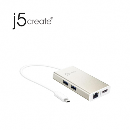 j5create JCA374 USB Type C Multi-Adapter HDMI/Ethernet/USB 3.1