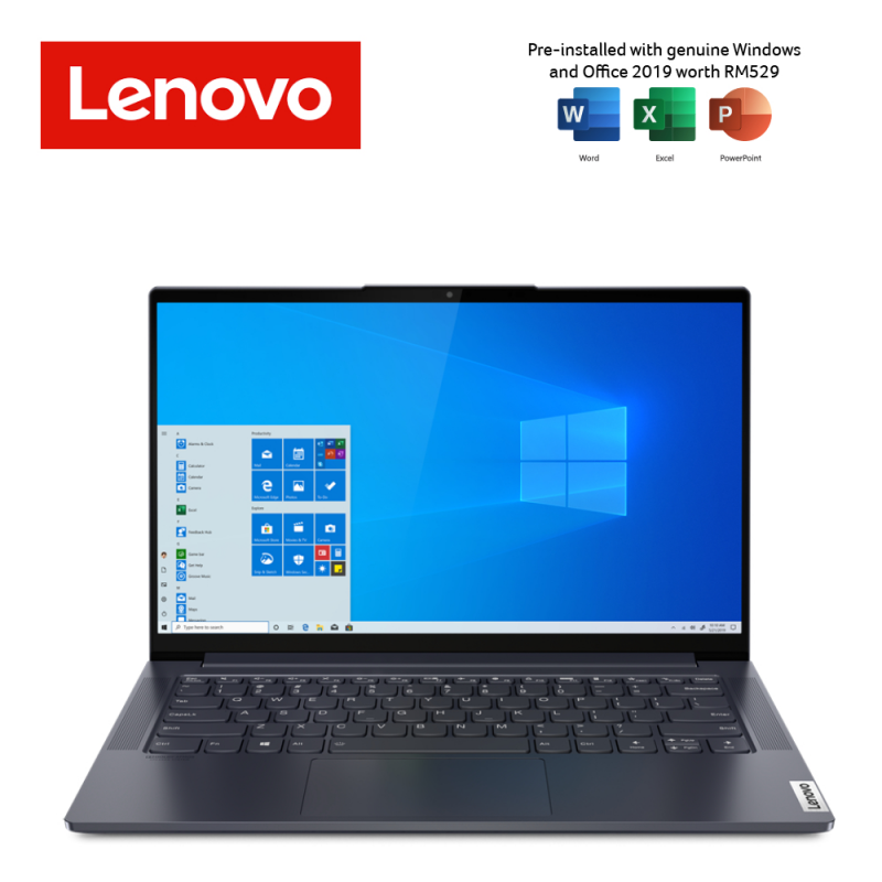 Lenovo Yoga Slim 7 14ITL05 82A300DTMJ 14'' FHD Laptop Slate Grey (  i5-1135G7, 8GB, 512GB SSD, Iris Xe, W10, HS ) : NB Plaza