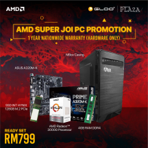 [AMD SUPER JOI PC] AMD Athlon 3000G DIY Desktop PC Set - Suitable for Student / Basic Work