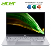 Acer Swift 3 SF314-43-R9GU 14'' FHD Laptop Pure Silver ( Ryzen 7 5700U, 16GB, 512GB SSD, ATI, W10, HS )