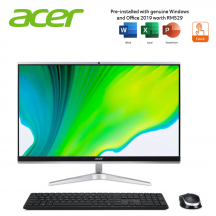 Acer Aspire C241651-1135G7W11T 23.8" FHD Touch All-In-One Desktop PC ( i5-1135G7, 8GB, 512GB SSD, Intel, W11, HS )