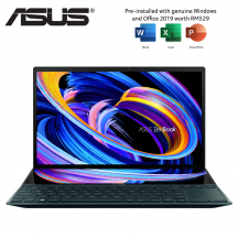 Asus ZenBook Duo 14 UX482E-AKA551TS 14'' FHD Touch Laptop Celestial Blue ( i5-1135G7, 8GB, 512GB SSD, Intel, W10, HS )