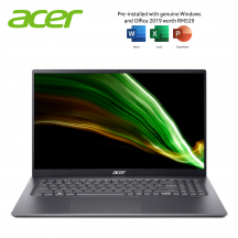 Acer Swift 3 SF316-51-770Z 16.1'' FHD Laptop Steel Gray ( i7-11370H, 16GB, 512GB SSD, Intel, W10, HS )