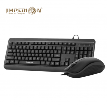 Imperion CB-110 USB Multimedia Keyboard Mouse Combo Black