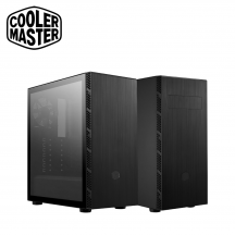 Cooler Master MasterBox MB600L V2 ATX Case, Brushed Front Panel, Hexagon Gleam, Mesh Intakes, Breathable Power Supply Shroud