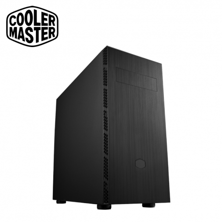 Cooler Master MasterBox MB600L V2 ATX Case, Brushed Front Panel, Hexagon Gleam, Mesh Intakes, Breathable Power Supply Shroud