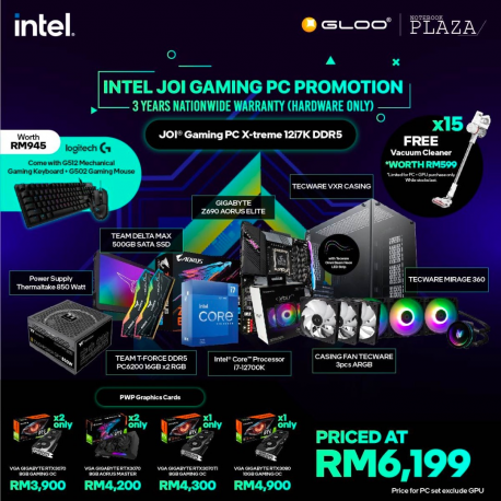 [JOI Gaming PC X-treme] Intel Core I7 12700K DDR5 DIY Gaming Desktop PC - Suitable for Work / Gaming / Web Browsing