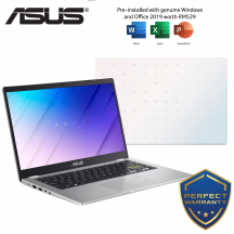 Asus E410M-AEK003TS 14'' FHD Laptop Dreamy White ( Celeron N4020, 4GB, 256GB SSD, Intel, W10, HS )