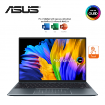 Asus ZenBook 14X OLED UX5401E-AKN169TS 14'' 2.8K Touch Laptop Pine Grey ( i5-1135G7, 8GB, 512GB SSD, Intel, W10, HS )