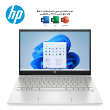 HP Pavilion 14-dv1028TU 14" FHD Laptop Natural silver ( i5-1135G7, 8GB, 512GB SSD, Iris Xe, W11, HS )
