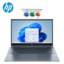 HP Pavilion 15-eg1031TU 15.6" FHD Laptop Fog blue ( i5-1155G7, 8GB, 512GB, Intel, W11, HS )`