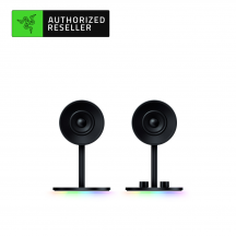 Razer 2.0 Nommo Chroma Gaming Speaker Glass Fibre 3-inch Drivers, Frequency response is 50-20,000hz, USB, 3.5mm Jack