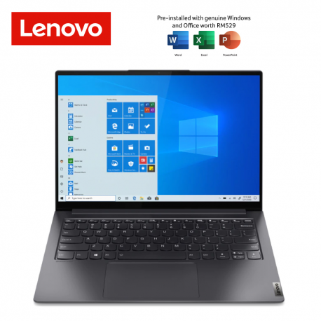 Lenovo Yoga Slim 7 Pro 14ACH5 82MS00D5MJ 14" 2.8K Laptop Slate Grey ( Ryzen 7 5800H, 16GB, 512GB SSD, ATI, W11, HS )