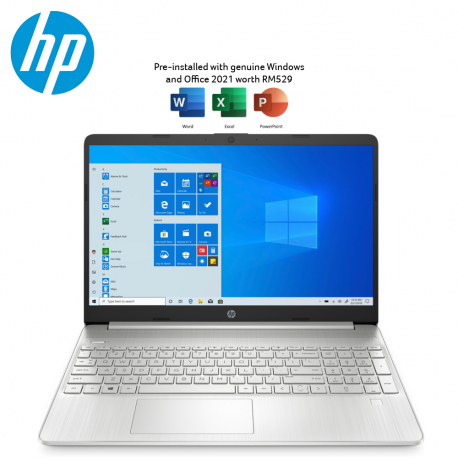 HP 15s-fq2512TU 15.6" FHD Laptop Natural Silver ( i5-1135G7, 8GB, 512GB SSD, Iris Xe, W10, HS )