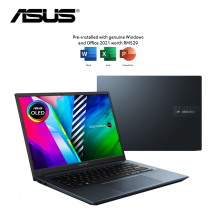 Asus VivoBook Pro 15 OLED M3401Q-CKM128WS 14" 2.8K Laptop ( Ryzen 7 5800H, 16GB, 512GB SSD, RTX3050 4GB, W11, HS )