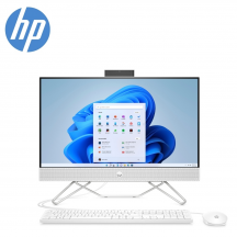HP 24-cb0011d 23.8'' FHD All-In-One Desktop PC Snow White ( Pentium J5040, 4GB, 256GB SSD, Intel, W11 )