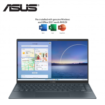 Asus ZenBook 14 UX425E-AKI966WS 14'' FHD Laptop Pine Grey ( i7-1165G7, 8GB, 512GB SSD, Intel, W11, HS )
