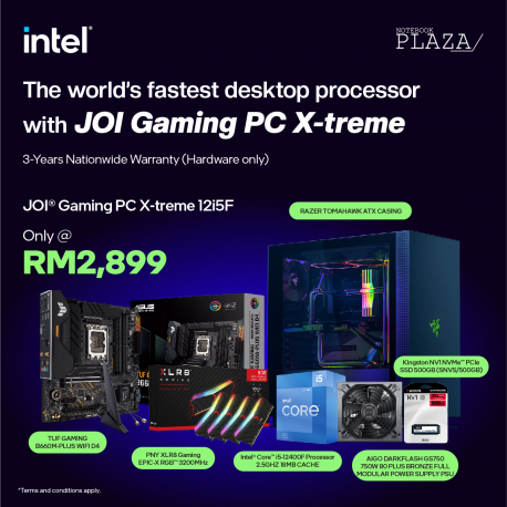 [JOI Gaming PC X-treme] Intel Core I5 12400F DIY Gaming Desktop PC - Set 2