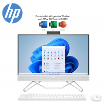 HP 27-cb1002d 27'' FHD All-In-One Desktop PC Starry White ( i5-1235U, 8GB, 1TB SSD, Iris Xe, W11, HS )