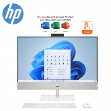 HP Pavilion 27-ca1006d 27'' FHD Touch All-In-One Desktop PC White ( i7-12700T, 16GB, 1TB SSD, RTX3050Ti 4GB, W11, HS )