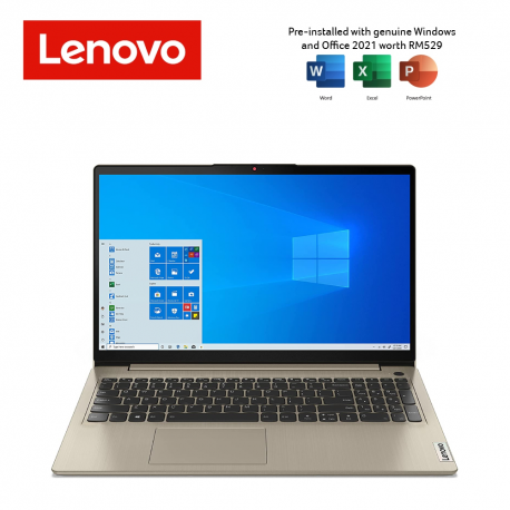 Lenovo IdeaPad 3 15ITL6 82H802J0MJ 15.6'' FHD Laptop Sand ( i3-1115G4, 8GB, 256GB SSD, Intel, W11, HS )