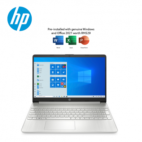 HP 15s-eq1558AU 15.6'' Laptop Natural silver ( Athlon 3050U, 4GB, 256GB SSD, ATI, W11, HS )