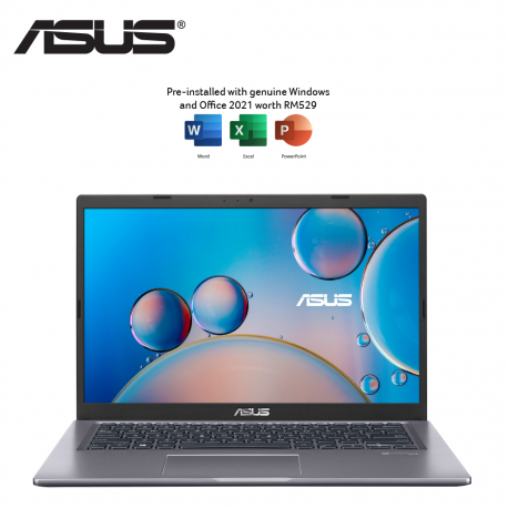 Asus Laptop 14 M415D-AEK932WS 14'' FHD Laptop Slate Grey ( Ryzen 3 3250U, 4GB, 256GB SSD, ATI, W11, HS )