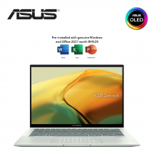 Asus ZenBook 14X OLED UX3402Z-AKM494WS 14'' 2.8K Laptop Aqua ( i5-1240P, 16GB, 512GB SSD, Intel, W11, HS )