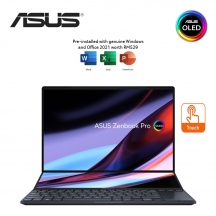 Asus Zenbook Pro 14 Duo OLED UX8402Z-EM3025WS 14.5'' 2.8K Touch Laptop ( i7-12700H, 16GB, 512GB SSD, RTX3050Ti 4GB, W11, HS )