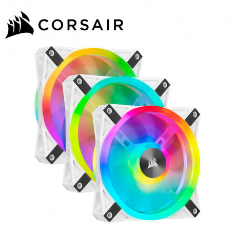 Corsair Icue QL120 3 Fan Pack With Lightning Node Core Case Fan - White (CO-9050104-WW)