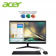 Acer Aspire C241700-1215W11 23.8" FHD All-In-One Desktop PC ( i3-1215U, 8GB, 512GB SSD, Intel, W11, HS )