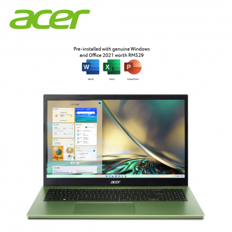 Acer Aspire 3 A315-59G-59DT 15.6'' FHD Laptop Willow Green ( i5-1235U, 8GB, 512GB SSD, MX550 2GB, W11 )