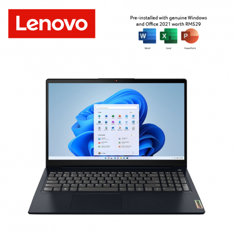 Lenovo IdeaPad 3 15IAU7 82RK004EMJ 15.6'' FHD Laptop Abyss Blue ( i3-1215U, 8GB, 256GB SSD, Intel, W11, HS )