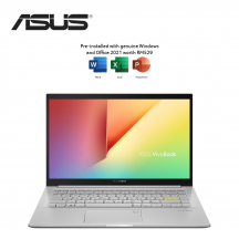Asus VivoBook 14 K413E-AEB1446WS 14'' FHD Laptop Transparent Silver ( i5-1135G7, 8GB, 512GB SSD, Intel, W11, HS )