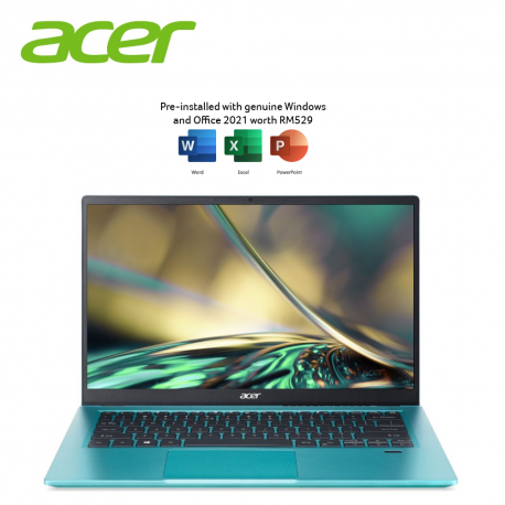 Acer Swift 3 SF314-43-R3R9 14'' FHD Laptop Electric Blue ( Ryzen 5 5500U, 8GB, 512GB SSD, ATI, W11, HS )