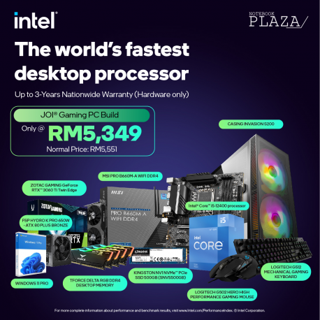 [JOI GAMING PC BUILD] Intel Core i5 12400 RTX3060TI DIY Gaming Desktop PC Set